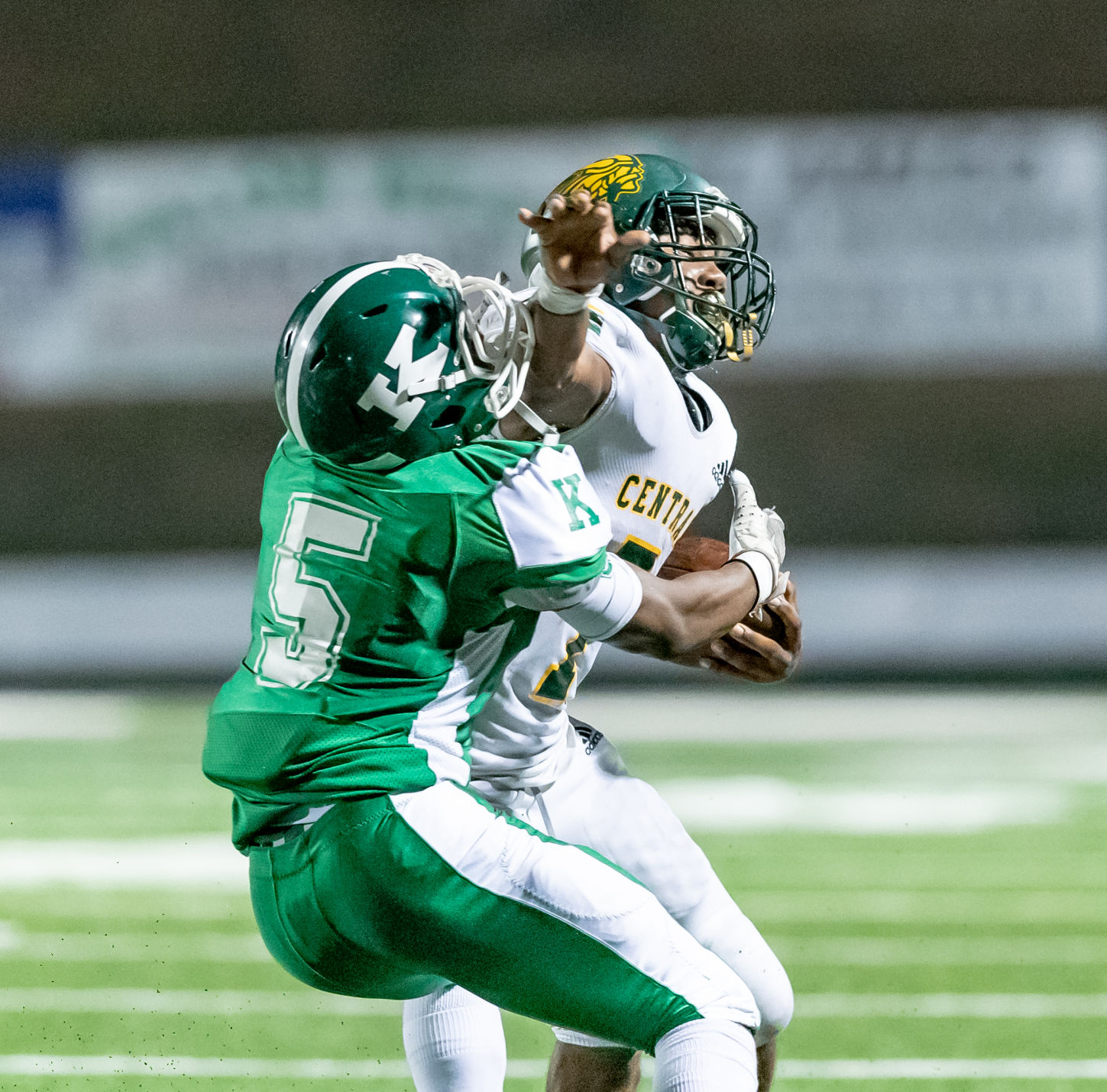 Friday night high school football action